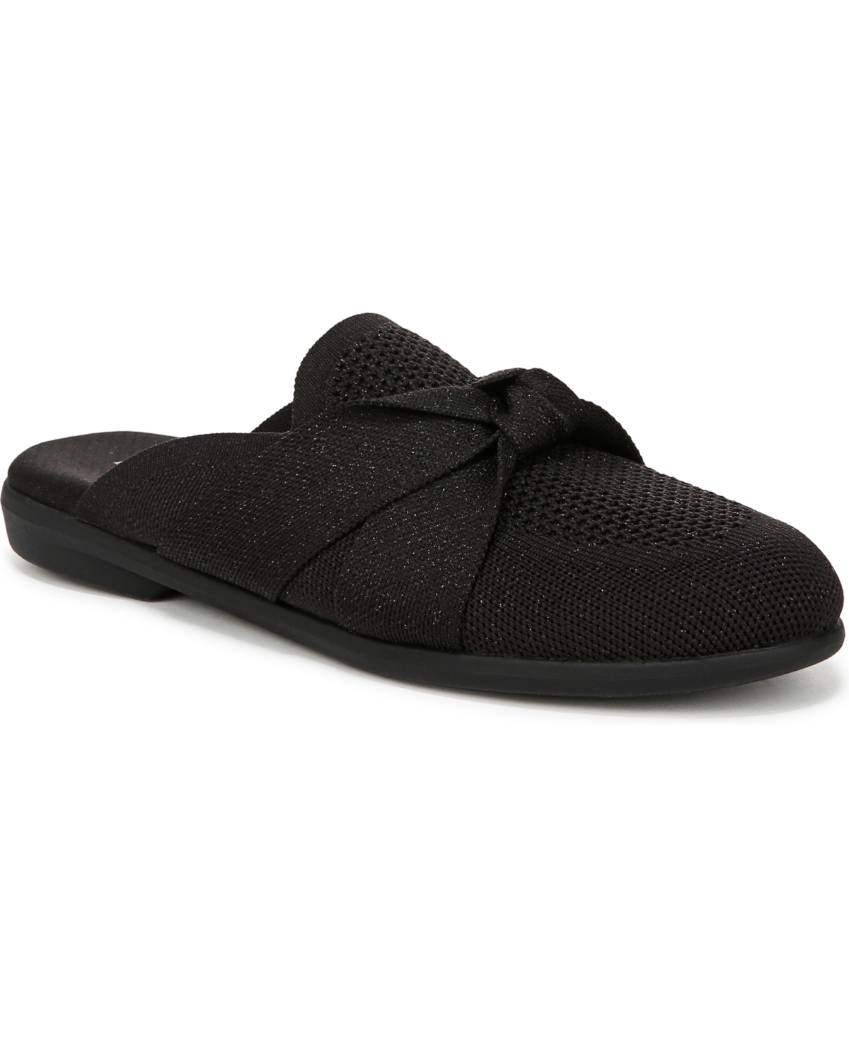 Bzees Women's Kissed-mule Washable Mules In Black Knit Fabric