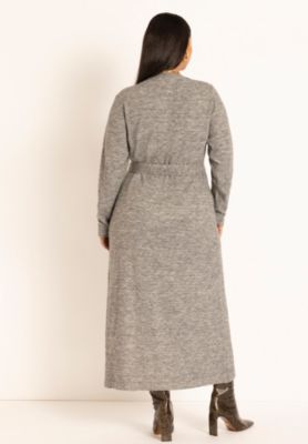 Women's Sweater Wrap Dress