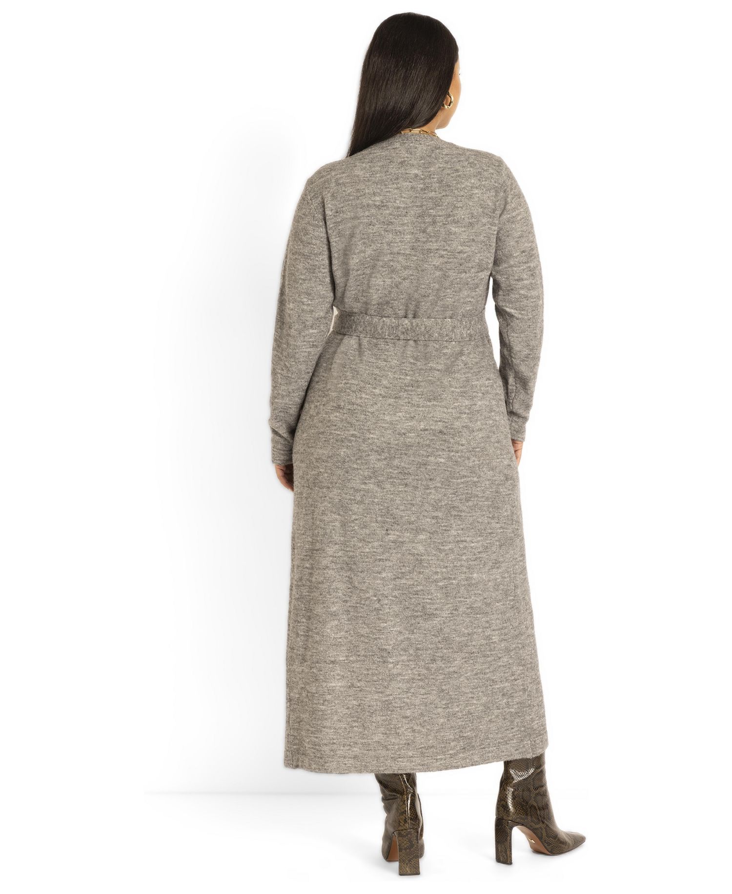 Women's Sweater Wrap Dress