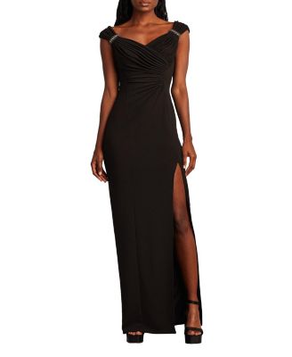【Tadashi Shoji】Keene Pearl Accent Gown Tadashi Shoji Women's Keene Pearl Accent Gown - Macy's