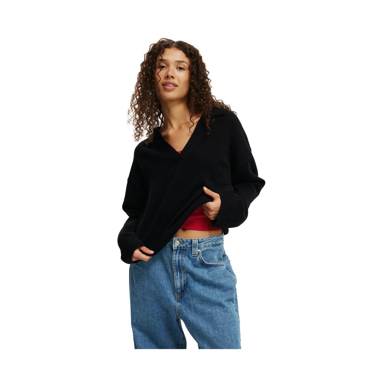 Cotton On Women's Luxe Collar Sweater