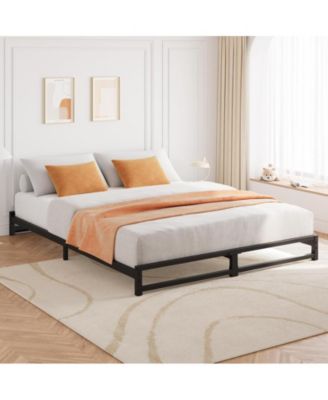  6 Inch Queen Size , Metal Platform Bed Frame with Steel Slats Support, Mattress Foundation, Easy Assembly, No Box Spring Needed