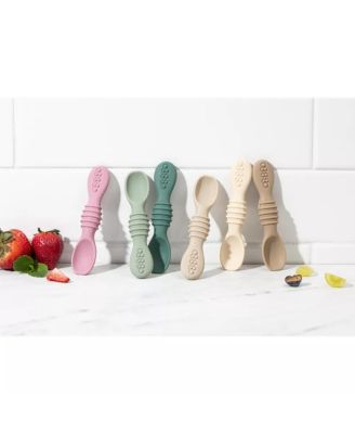 Toddler Spoons Self Feeding Spoons - 6+ Months Spoons First Stage Led Weaning BPA Free Teething Spoons