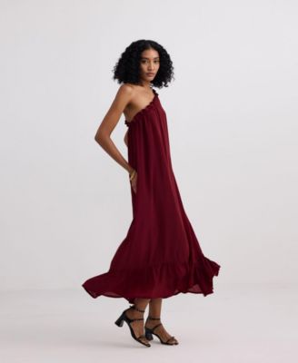 Women's One-shoulder Midi dress