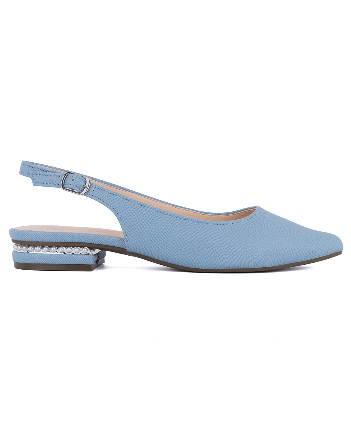 Jones New York Women's Quilsa Pointed Toe Slingback Flats In Light Blue