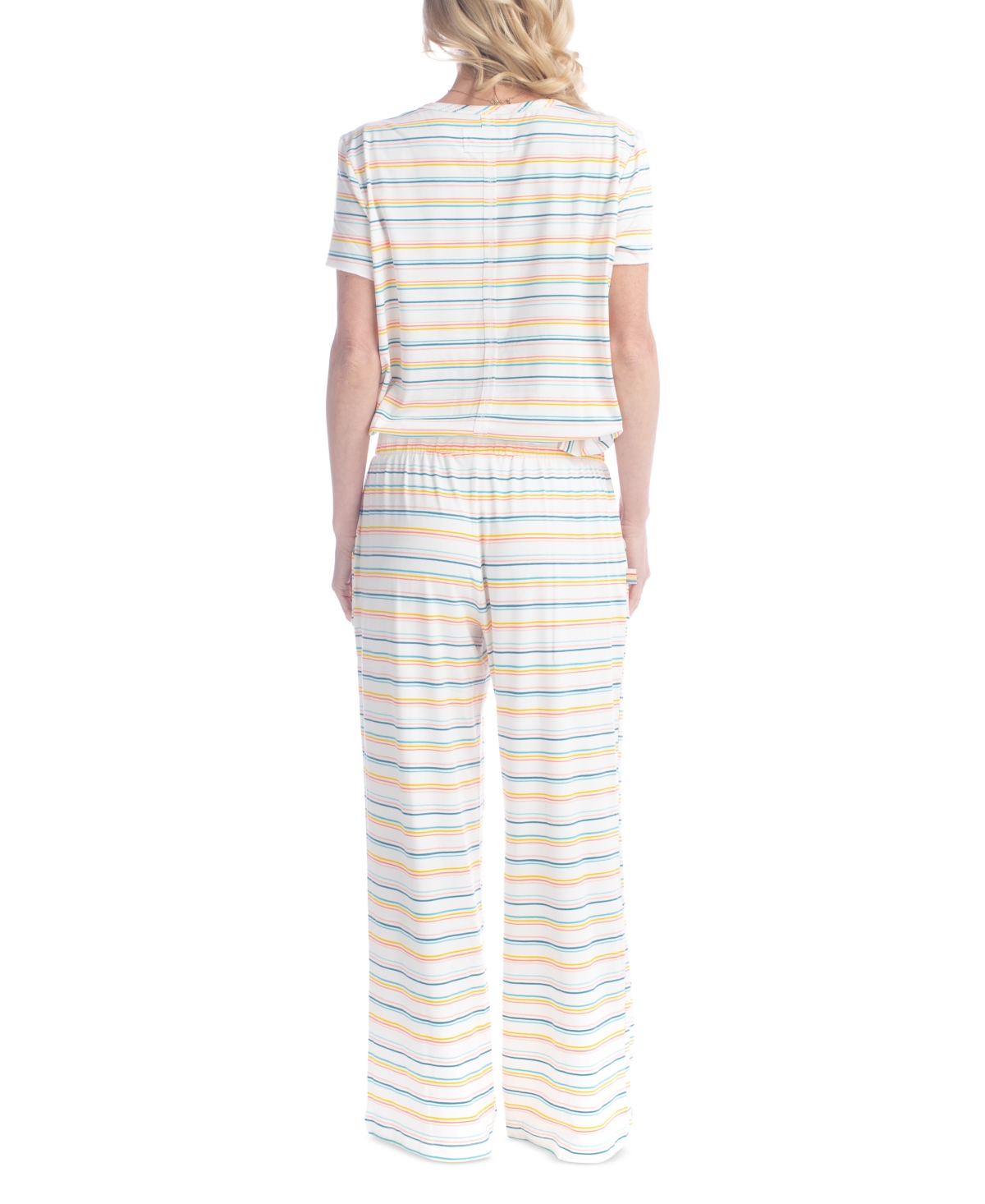 OCEAN PACIFIC WOMEN'S SEA FLOWER PRINTED PAJAMA SET 