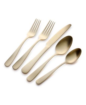 Alton Bay Gold Satin 45-Pc. Flatware Set, Service for 8