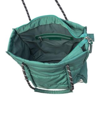 Palm Faux Leather Tote Bag