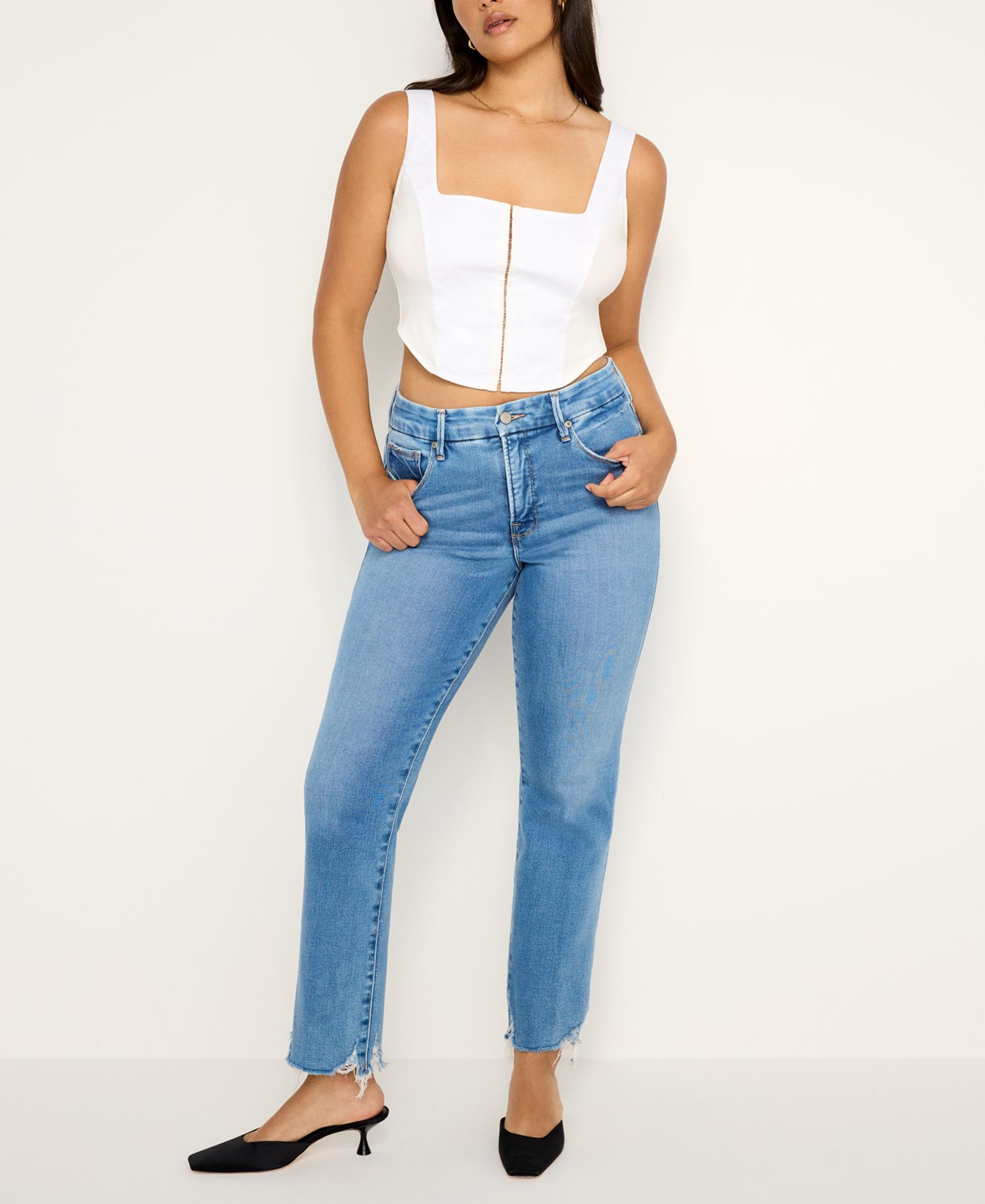 Women's Soft-Tech Good Legs Straight Jeans, Regular & Plus Size