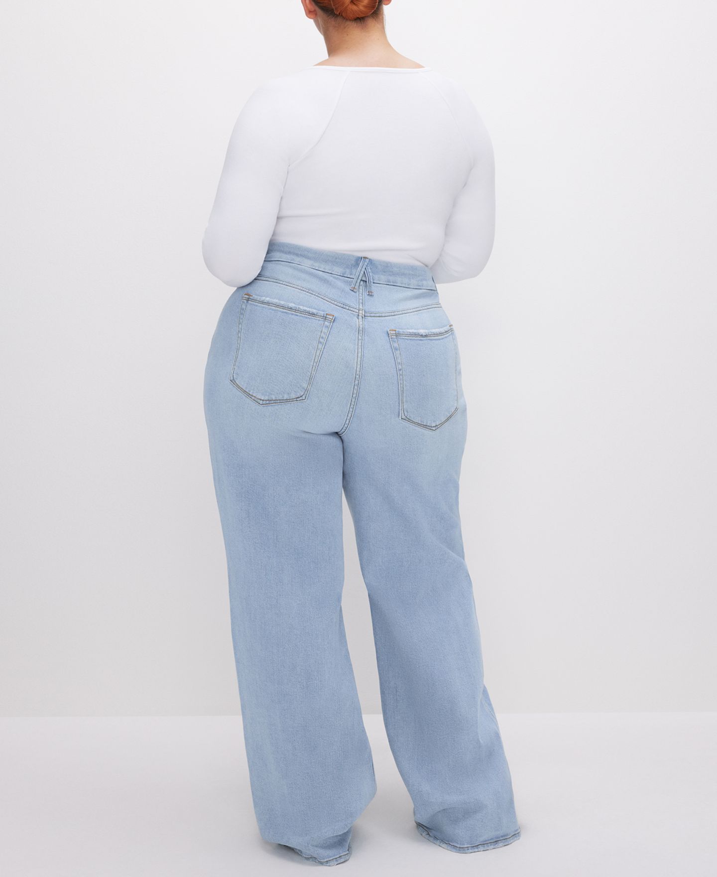 Женские джинсы Good American Good Skate High-Rise Wide-Leg Jeans, Regular & Plus Size — фото 8