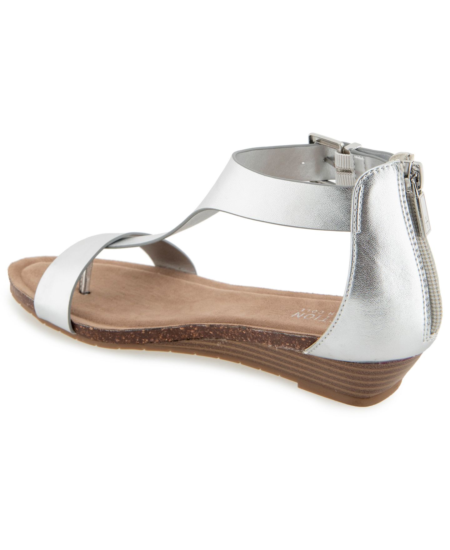 Женские сандалии Kenneth Cole Reaction Great Gal Wedge, цвет: Серебряный — фото 3