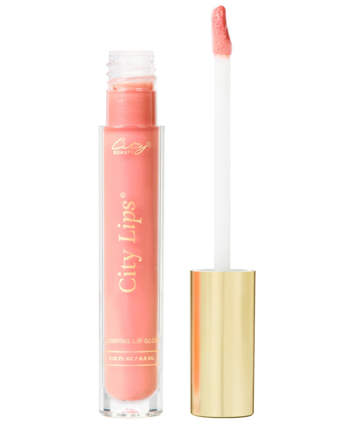 City Beauty Plumping Lip Gloss, 0.16 Fl. Oz./4.9 ml In South Peach