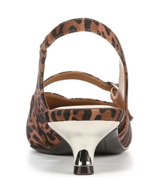 Women's Grayson Pointed Toe Kitten Heel Slingback Pumps