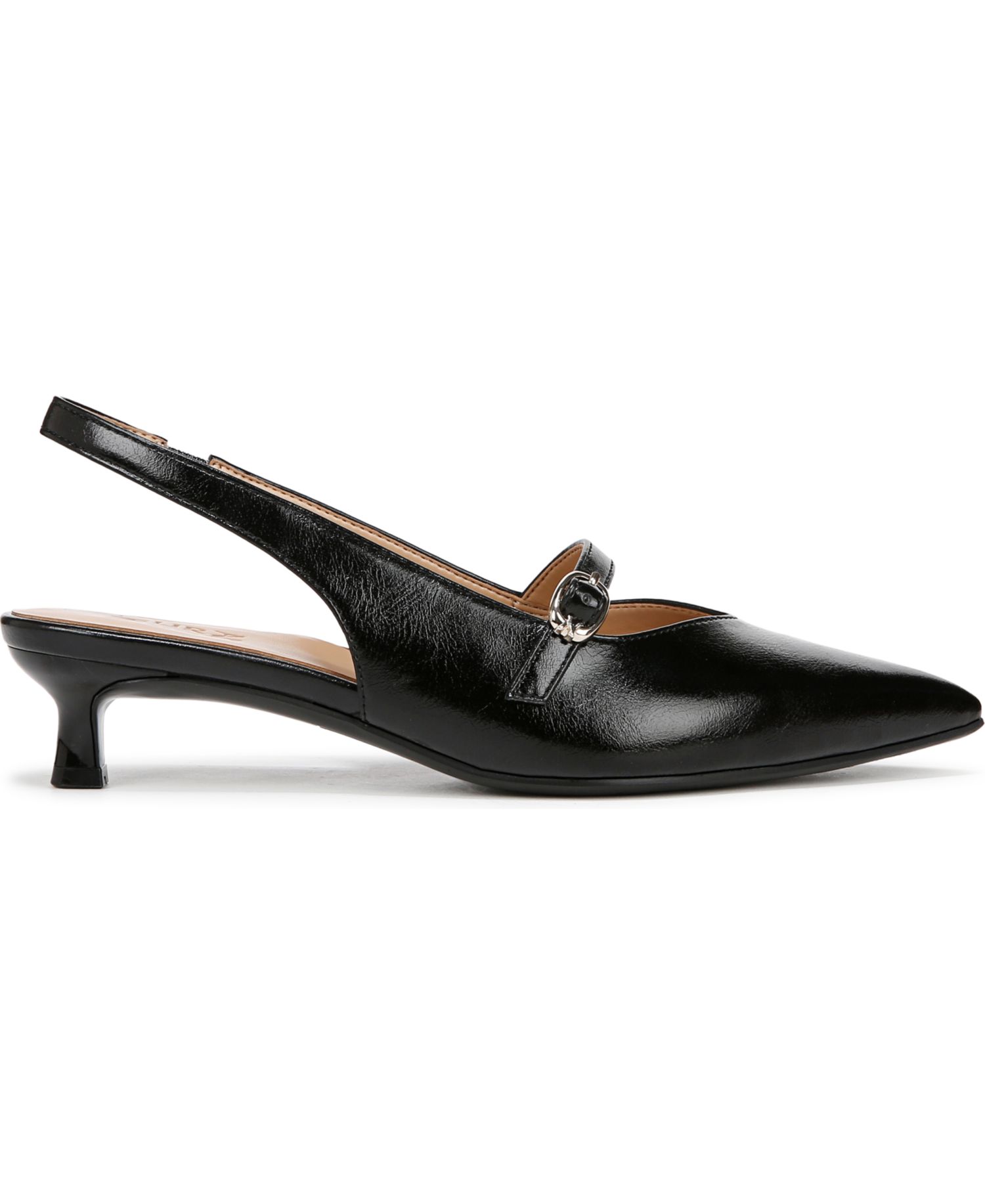 Women's Grayson Pointed Toe Kitten Heel Slingback Pumps