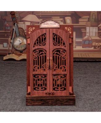 Book Nook Kit - DIY Miniature House Kit for Adults, Teens and Beginners, Dollhouse Booknook Tiny House Library Model Build Bookshelf Decor, Gifts for Family, Friends (Bookshop Memories