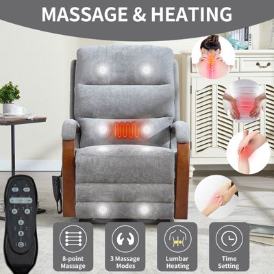 Power Lift Recliner Chair - Dual Motor with Heat Massage