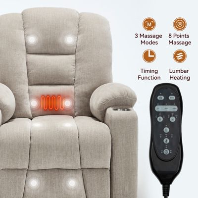 Power Lift Recliner with Massage & Heat