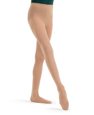 Capezio Toddler Classic Footed Tight - Light suntan 12$
