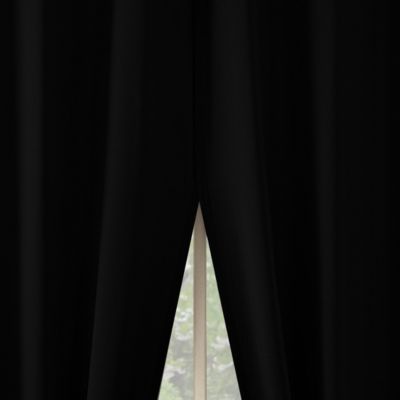 Brandon Magnetic Closure Room Darkening Grommet Curtain Panel Pair