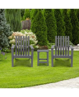 15 Inch Patio Square Wooden Slat End Side Table for Garden