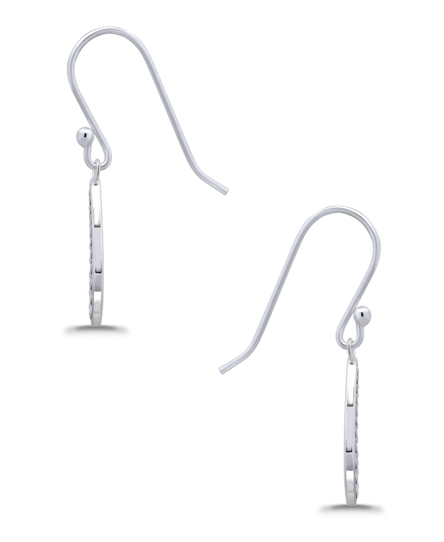 Oxidized Beaded Tear Drop Earrings