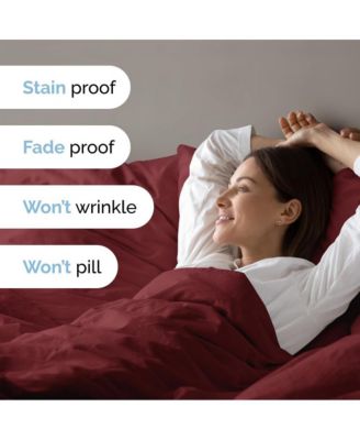 Premium Microfiber Duvet Cover Set, Full