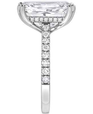 Certified Lab Grown Diamond Radiant Hidden Halo Engagement Ring (7-1/2 ct. t.w.) in 14k Gold