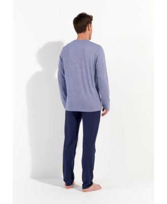 Длинный пижамный комплект HOM USA Mens Modal Comfort из модального хлопка 22090₽