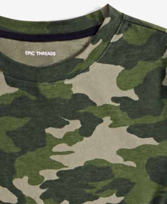 Little & Big Boys Core Camo-Print Short-Sleeve T-Shirt, Exclusively at Macy's