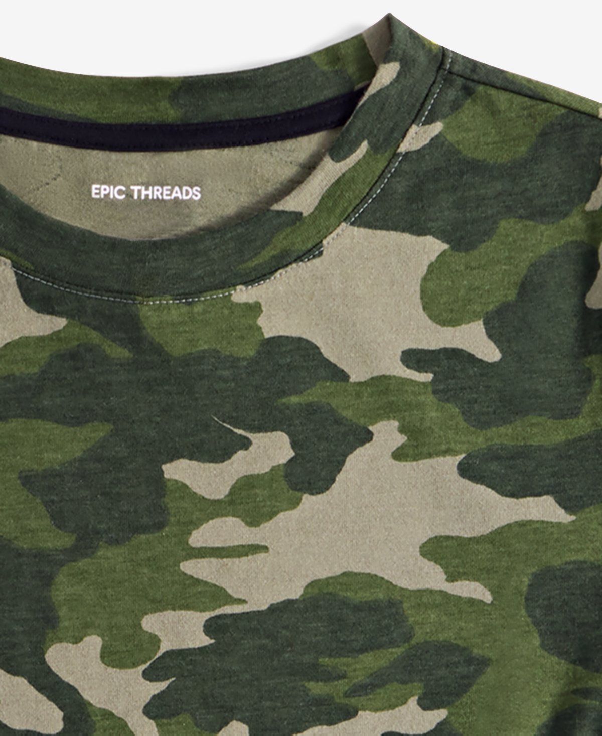 Macy's Epic Threads Little & Big Boys Core Camo-print Short-sleeve T-shirt, Exclusively At  In Camo Dude