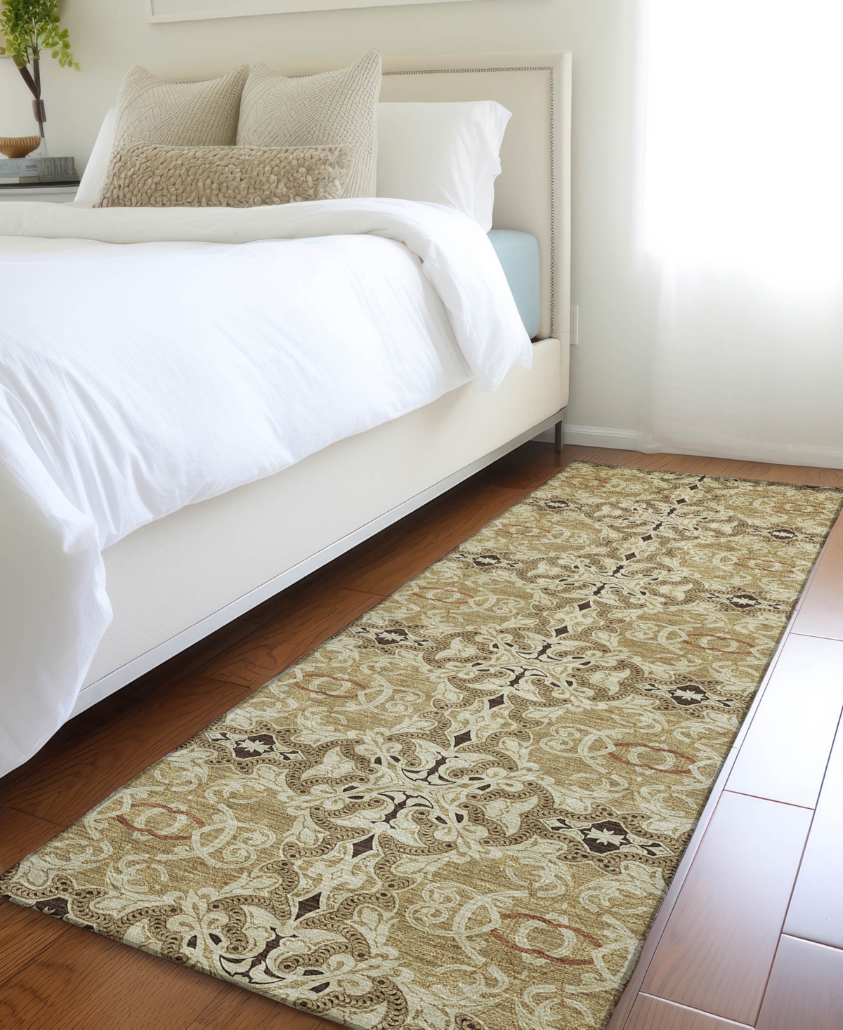 Addison Chantille Acn783 2'3''x7'6'' Runner Area Rug In Brown