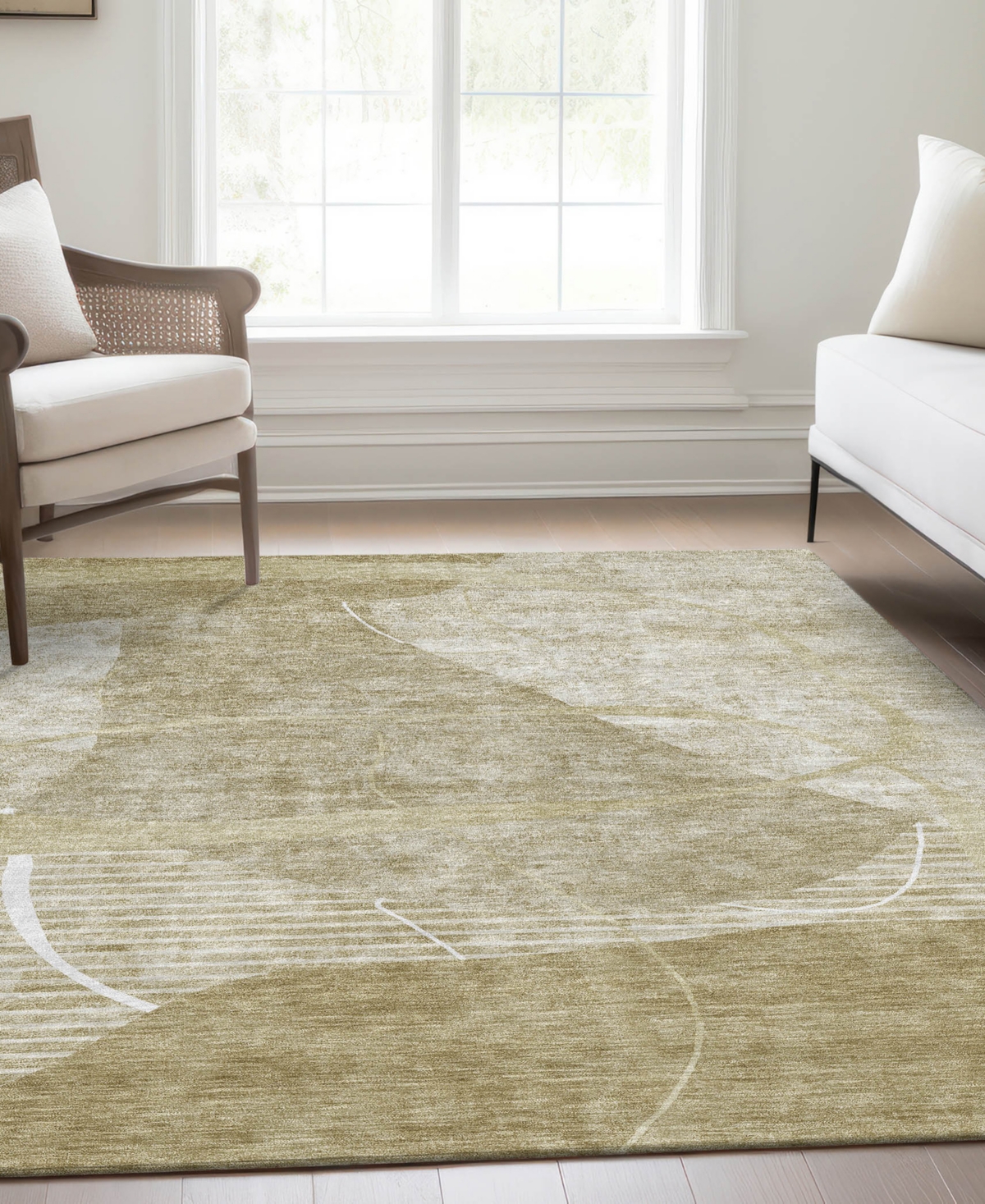 Addison Chantille Acn805 3'x5' Area Rug In Beige
