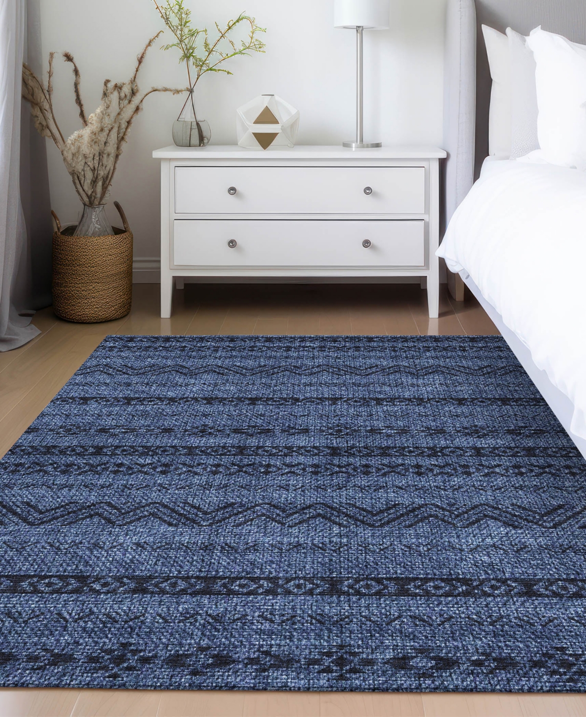 Addison Chantille Acn803 5'x7'6'' Area Rug In Navy