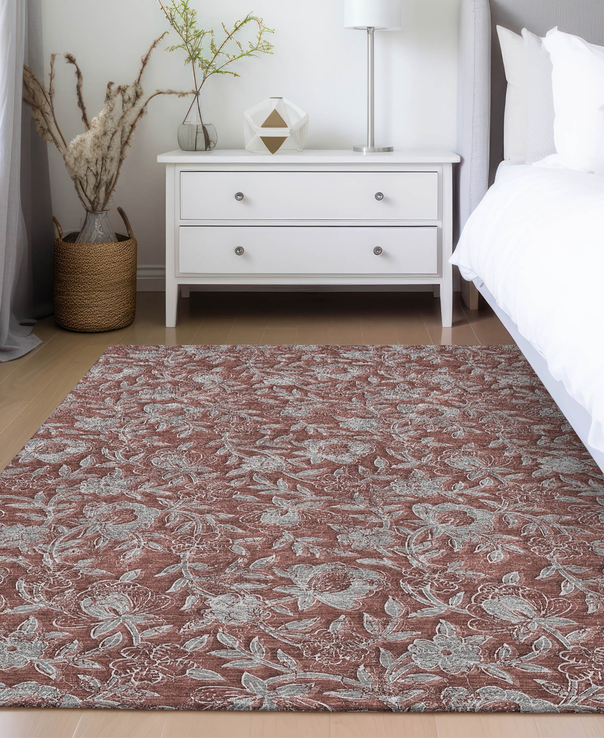 Addison Chantille Acn771 8'x10' Area Rug In Paprika