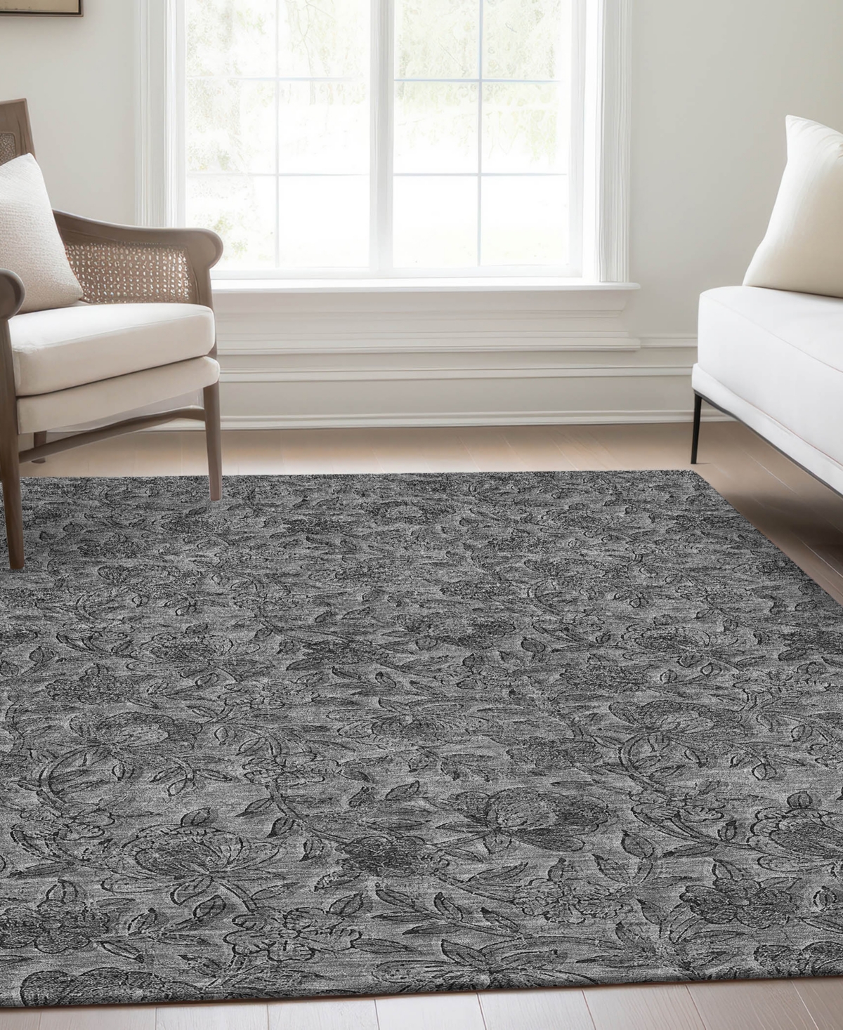 Addison Chantille Acn771 9'x12' Area Rug In Gray