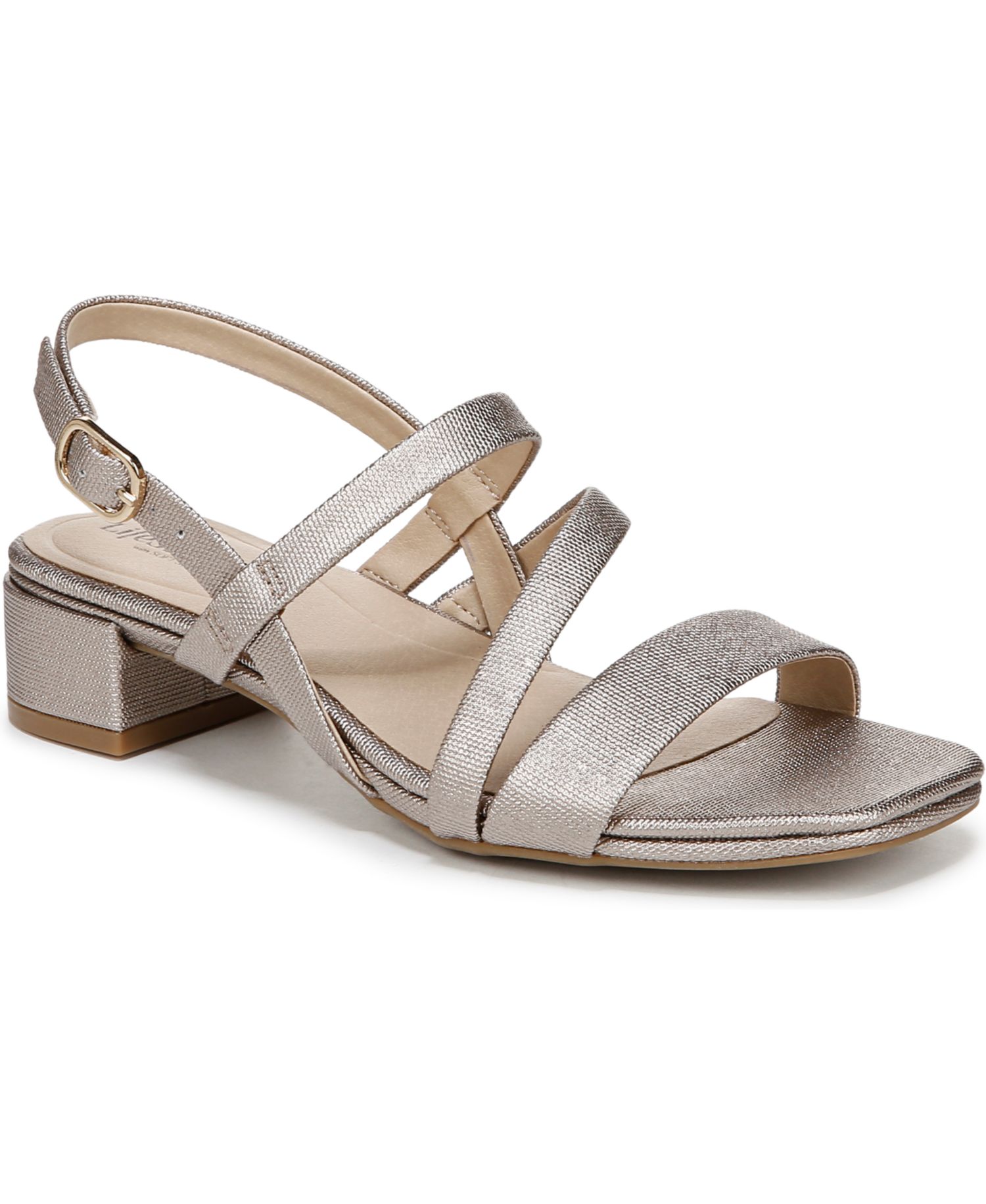 Women's Janet Square Open Toe Slingback Dress Sandals
