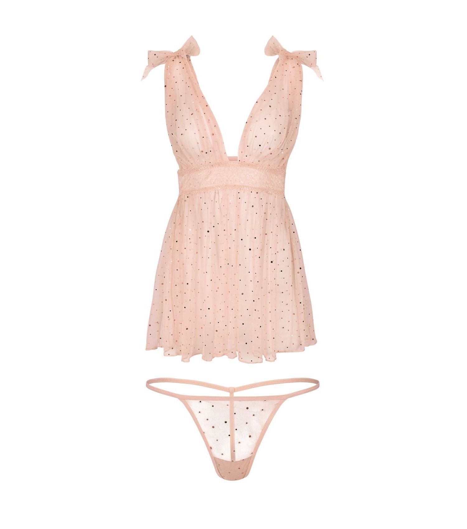Women's Novah Babydoll & G-String Set Lingerie
