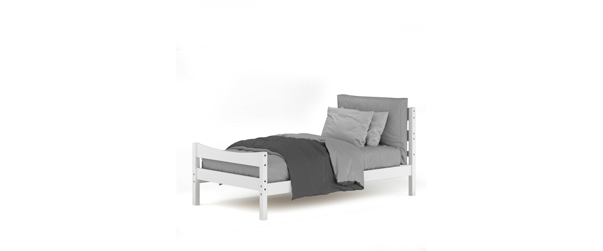 Slickblue Pine Wood Bed Frame with Farmhouse Style for Cozy Bedrooms