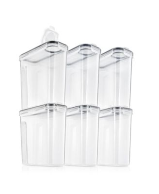 6 Pack (2L/8.4 Cups) Airtight Food Storage Dispensers for Beans, Pasta, Cereals, and More
