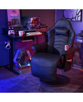 Massage Video Gaming Recliner Chair with Adjustable Height