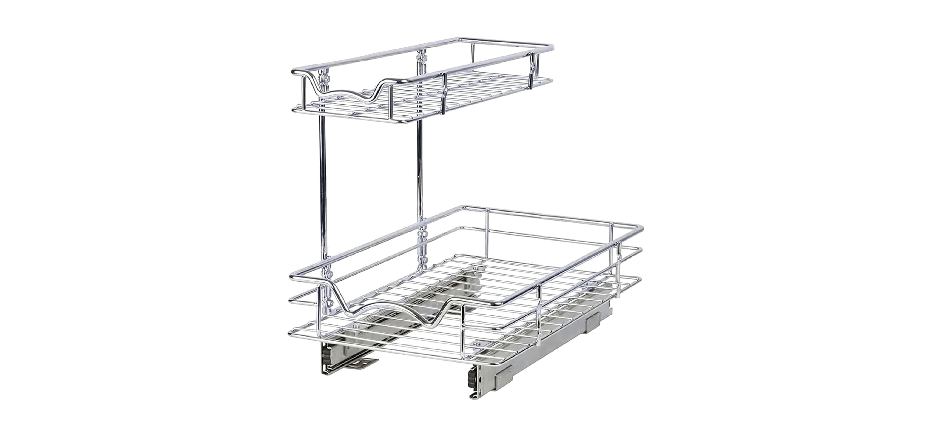 Florida Brands 2 Tiers Under the Sink Organizer and Storage Pull Out 11 x 18 In