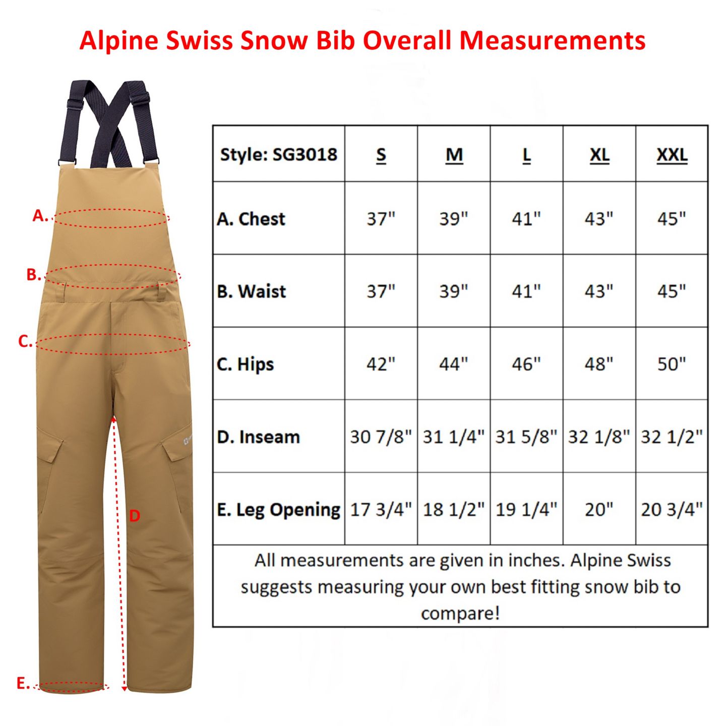 Мужские брюки Alpine Swiss Insulated Snow Bib Overalls Waterproof Ski Snowboard, цвет: Чёрный — фото 5