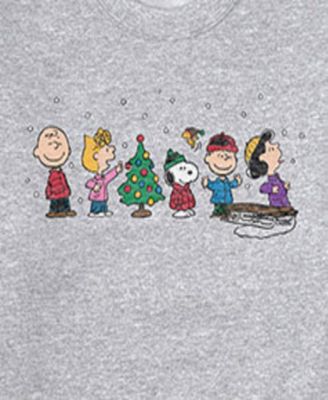 Men's Peanuts Holiday Long Sleeve Fleece
