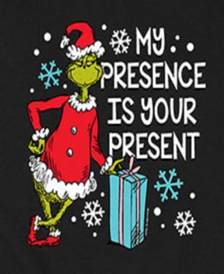 Men's The Grinch My Presence Is Your Present Long Sleeve Fleece