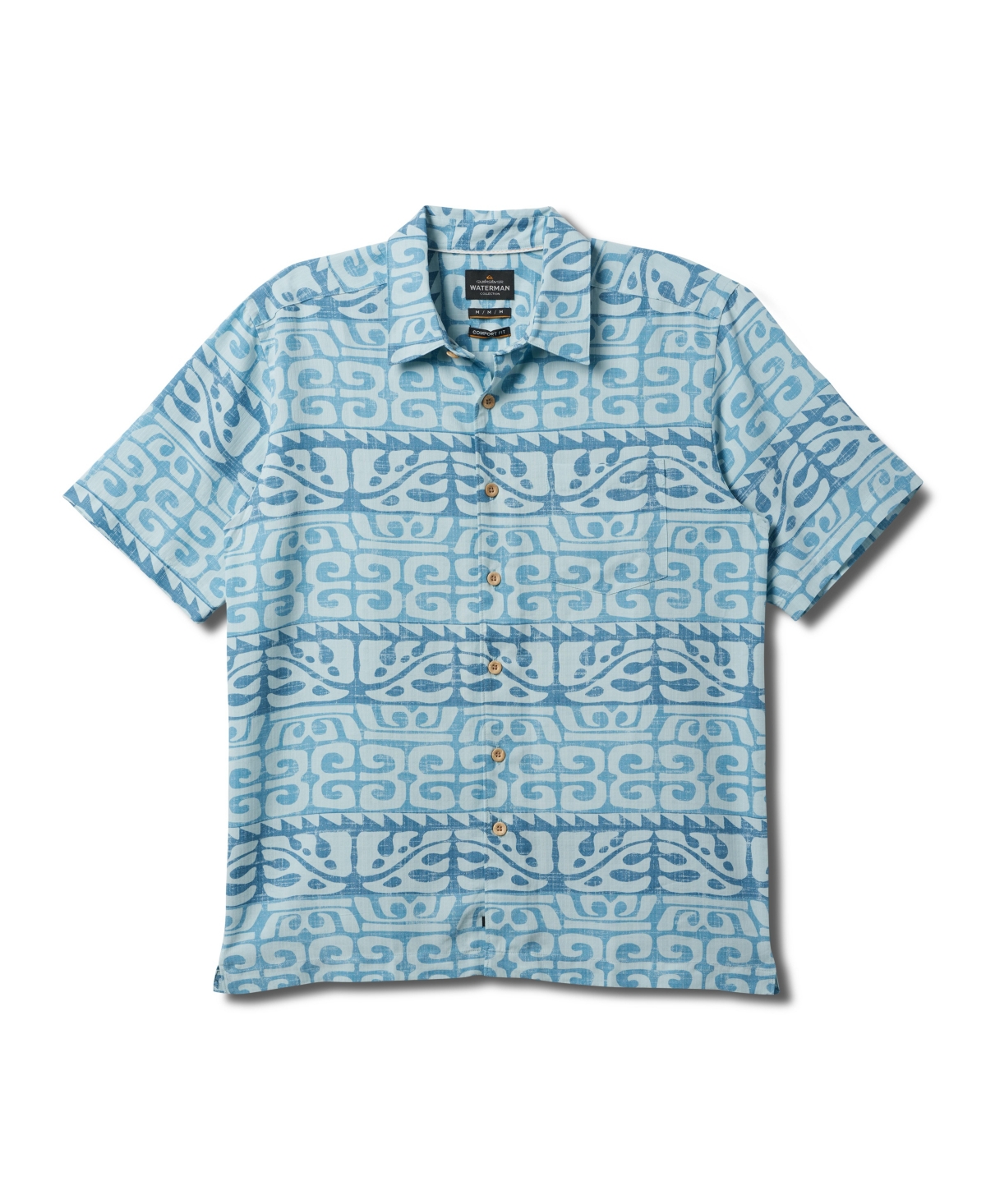 Quiksilver Waterman Men's Stacked Woven Shirt In Wave
