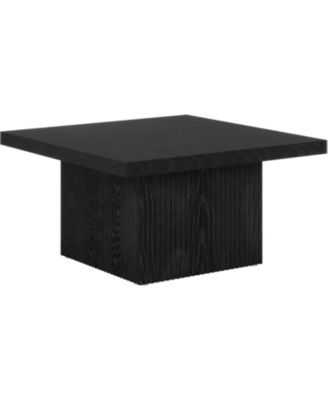 Square Coffee Table, 31.5-Inch Engineered Wood Coffee Table, Vintage Brown Center Table, Large Mid-Century Modern Cocktail Table