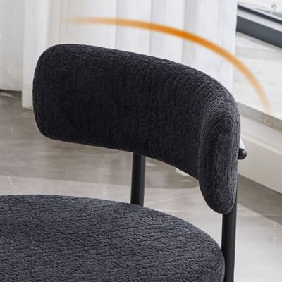 Modern Velvet Office Chair, 360 Swivel Adjustable Height Task Chair