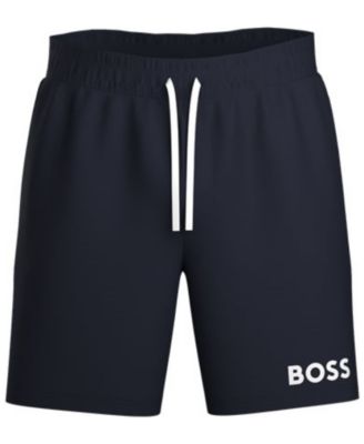 Мужские шорты на завязках с логотипом BOSS HUGO от Hugo Boss 15590₽
