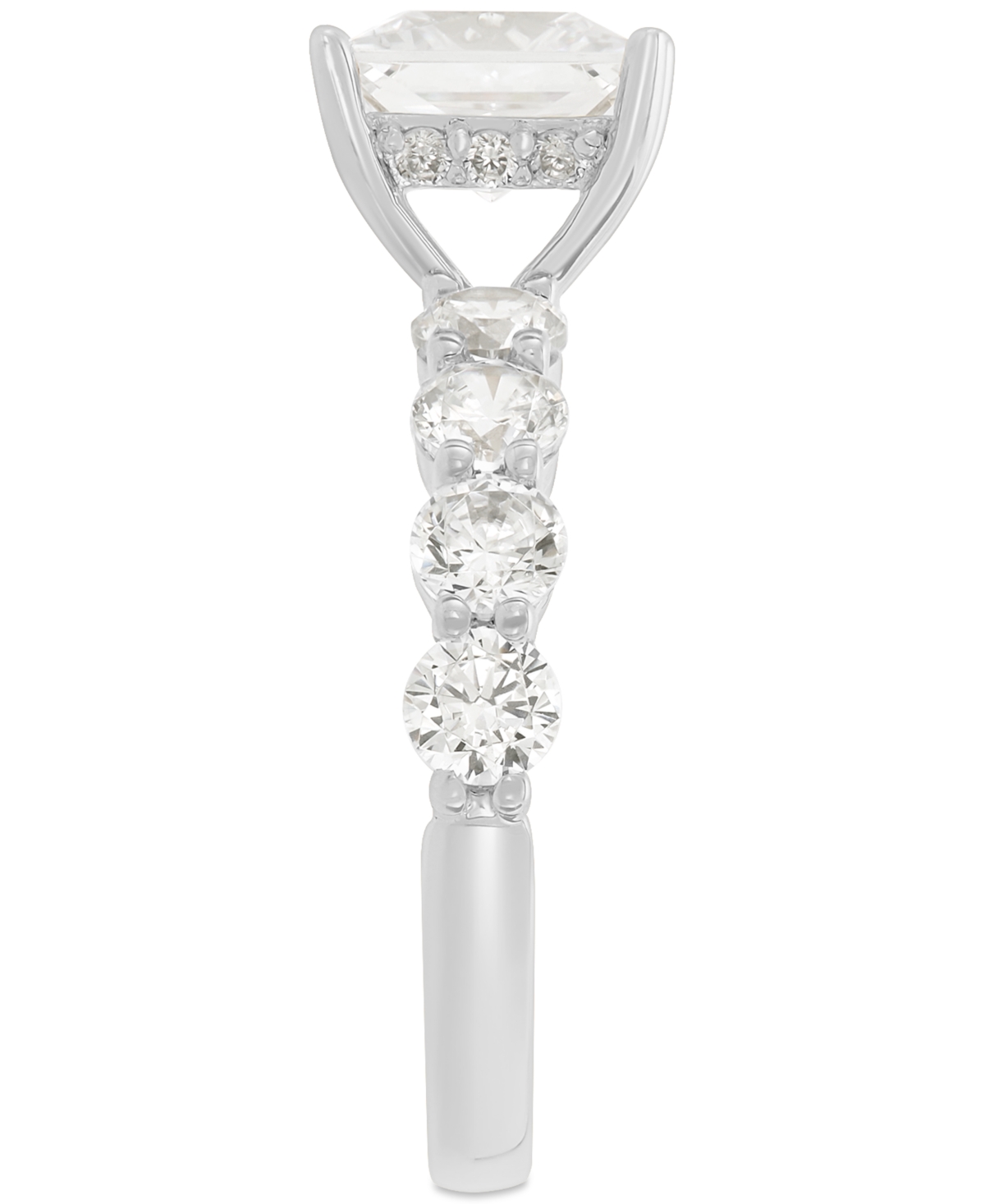 Grown With Love Certified Lab Grown Diamond Princess-Cut Engagement Ring (4-1/4 ct. t.w.) in 14k Gold