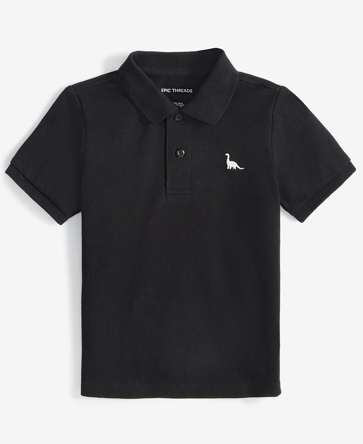 MACY'S EPIC THREADS TODDLER BOYS SOLID DINO POLO SHIRT, EXCLUSIVELY AT MACY'S 